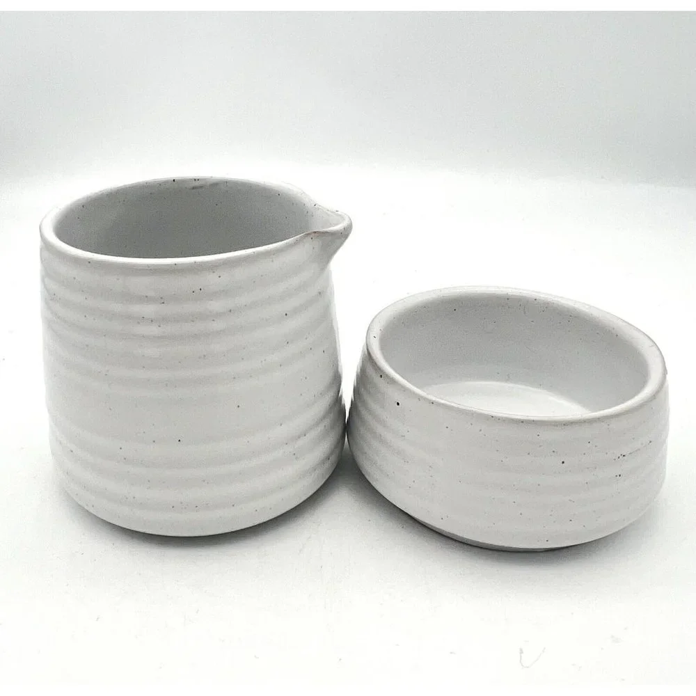 NESPRESSO ORIGINALE COFFEE CREAMER SUGAR BOWL SET #3579 - Picture 3 of 6